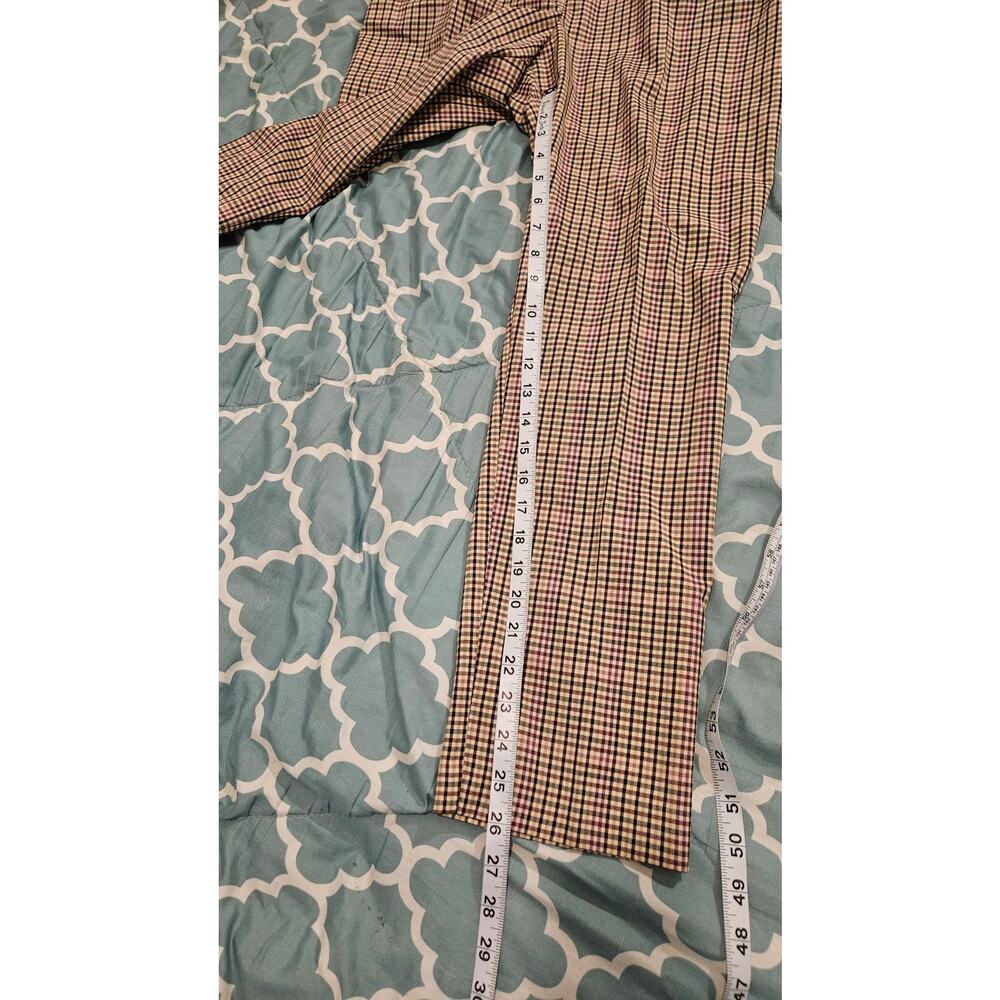 Worthington Size 10 Plaid Paperbag Waist Pants Tie Belt Work Career NWT - Picture 10 of 11